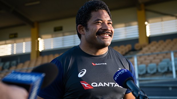 Veteran: Tatafu Polota-Nau is ready and raring to battle for his Wallabies place. 