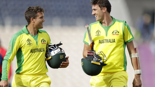 Alex Carey, left, would like to see fans able to attend the Twenty20 World Cup this year.