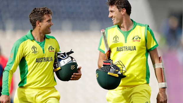 Alex Carey, left, would like to see fans able to attend the Twenty20 World Cup this year.