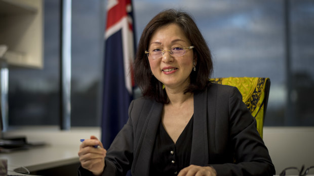 Liberal MP Gladys Liu says "we do not trade off our values for business".