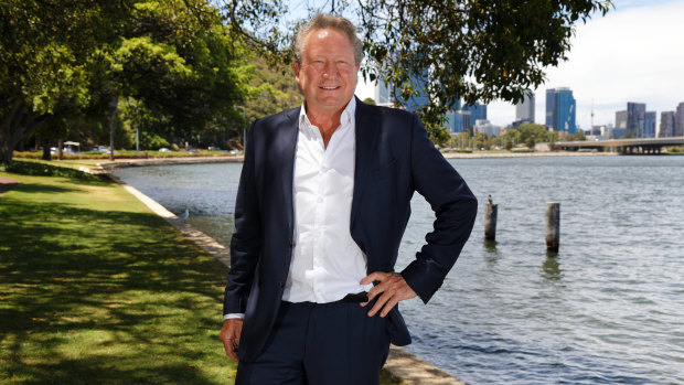 Andrew Forrest arrived back in Perth early in the new year after his global trek.
