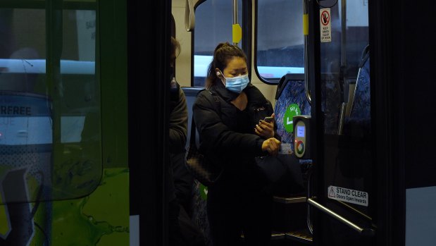 Mandatory masks on public transport could encourage more people back to the city. 