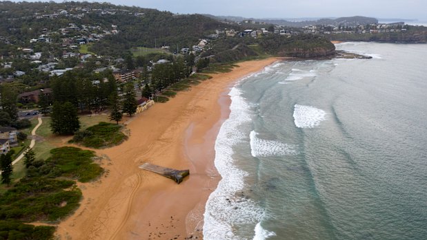 Beaches were closed on Friday.