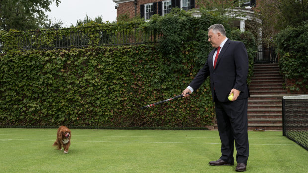 Joe Hockey is hosting a dinner at his Washington DC pad for Donald Trump's chosen ambassador to Australia on Friday.