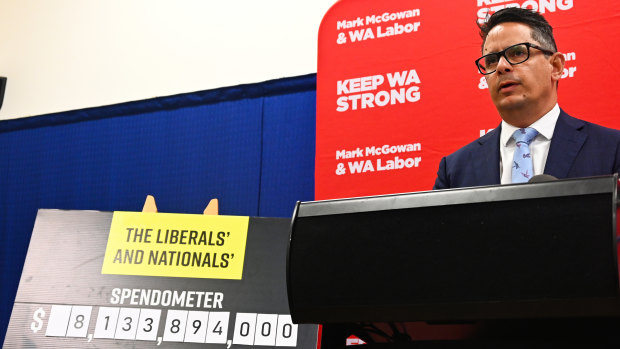 WA Treasurer Ben Wyatt was critical of the Liberals and Nationals spending commitments to date.