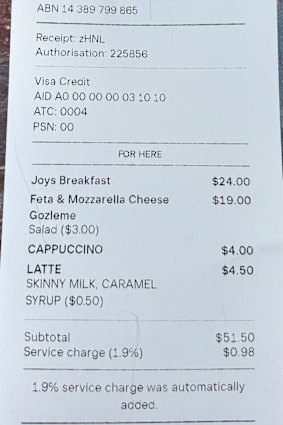 The bill, please.