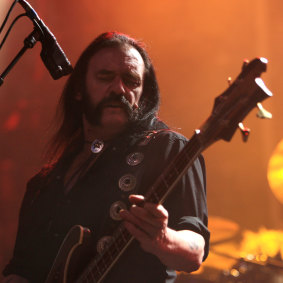Lemmy from Motorhead rocking out a Melbourne concert.