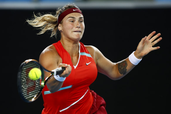 Belarus’s Aryna Sabalenka, the women’s world No.4.