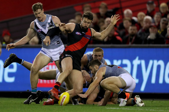 Cale Hooker's failed goal attempt was symbolic of the day for Essendon.