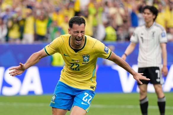 Gabriel Martinelli scored in the round of 32 against Japan.