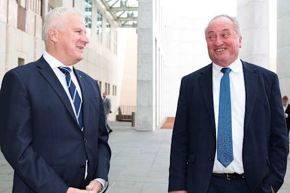 Michael McCormack and Barnaby Joyce.