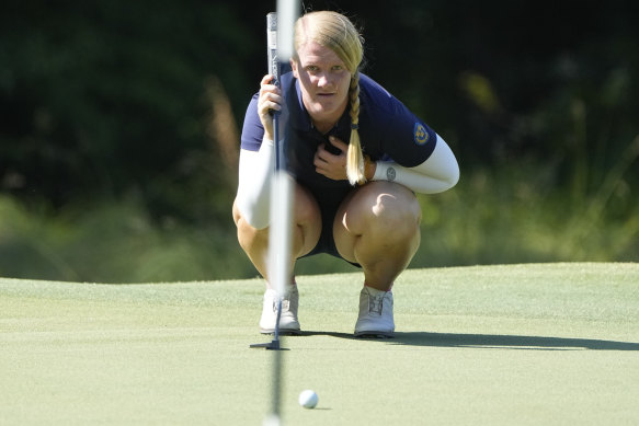 Ingrid Lindblad had her eye in during a record-breaking round.