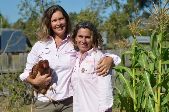 Gab Banay and Jacqui Lanarus. For Jacqui the farm has been a healing place.