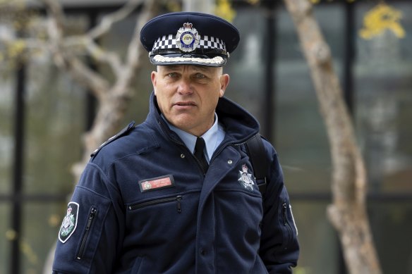 ACT Policing Detective Superintendent Scott Moller liked a social media post supportive of Bruce Lehrmann.