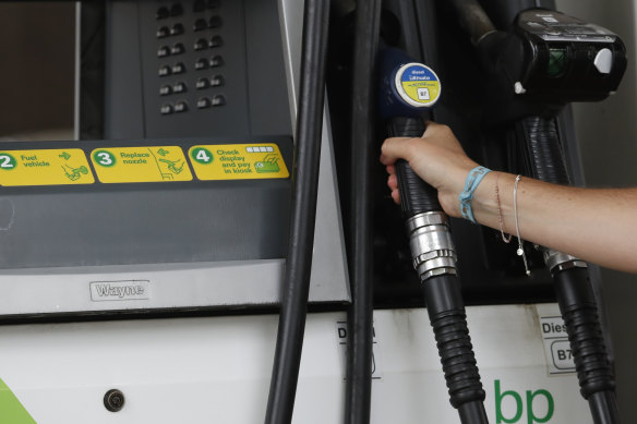 The truck driver visited several BP stations. 