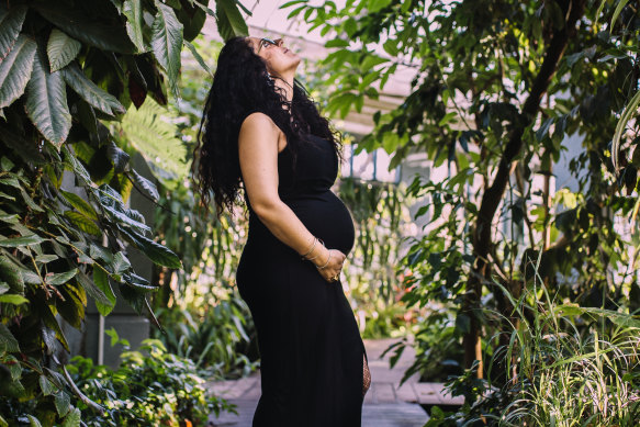 The majority of Nicole Precel's pregnancy has been during the COVID-19 pandemic.