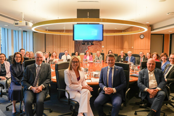 Victorian Premier Jacinta Allan holds her first cabinet meeting as leader on Monday. 