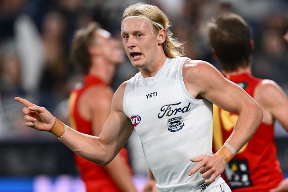 Dempsey bobbed up with two goals for the Cats last week against Gold Coast.