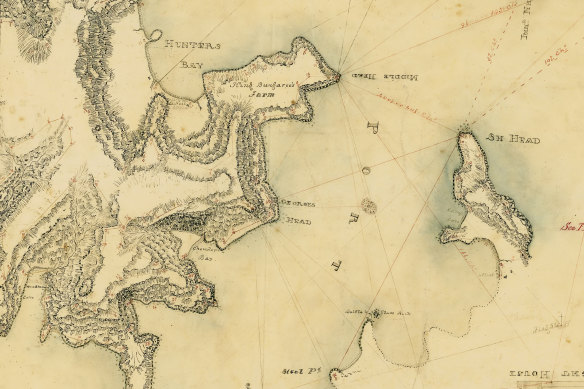 Bungaree farm location 1828 according to surveyor Thomas Florance trigonometric survey.