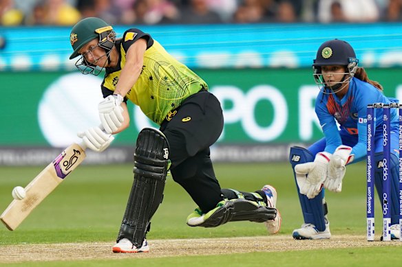 Alyssa Healy set up Australia’s win in the Twenty20 World Cup final at the MCG in 2020 by smashing 75 off 39 balls.