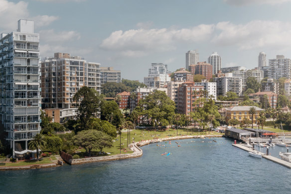 An artist’s impression of a proposed new harbour pool at Beare Park.