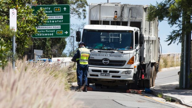 A 58-year-old woman was killed after she was hit by a garbage truck in Dee Why on Thursday, February 8.