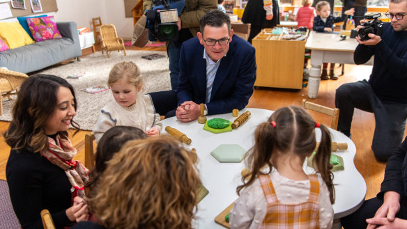 The Victorian Government has committed $9 billion to expand kindergarten programs and building 50 new early learning centres across Victoria.