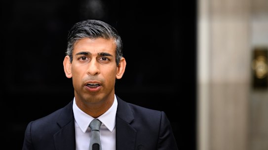 British Prime Minister Rishi Sunak.