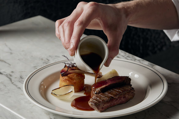 Untitled will serve dry-aged Blackmore Wagyu bavette with mustard and madeira jus and confit potato.