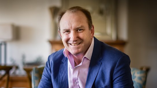 Former Wallaby flanker Brett Robinson, who is running to become the next chair of World Rugby.