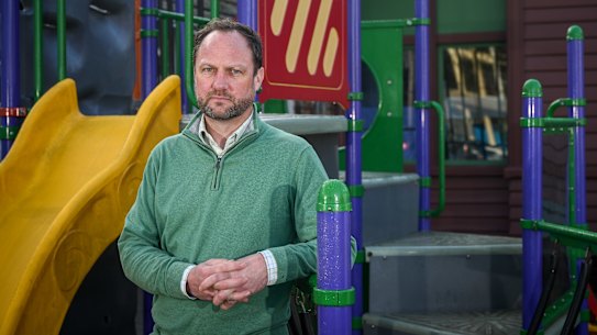Murray Nicol, the president of the parent council at Andale School in Kew.
