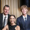 The Hewitts: Lleyton Hewitt, Bec Hewitt and Cruz Hewitt.