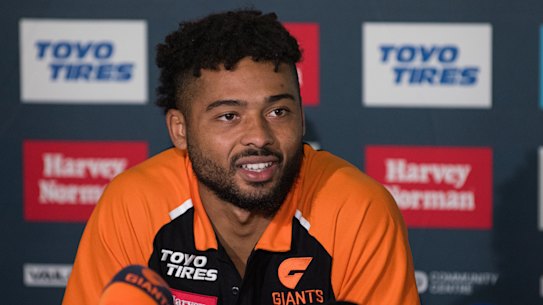 GWS star Connor Idun.