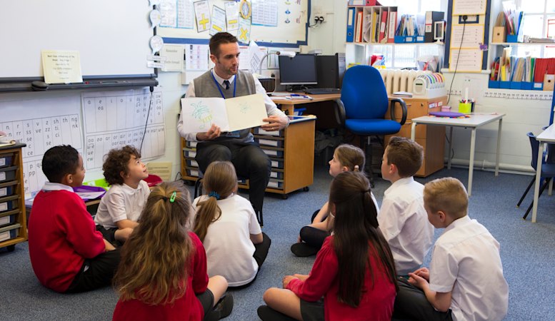 How many students turned up to school, and who looked after them