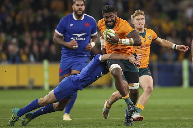 Isi Naisarani made his Wallabies debut in 2019.