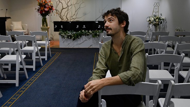 This TV star spent so long making a film in a Sydney funeral home that they put him on staff