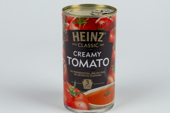 Heinz creamy tomato soup.