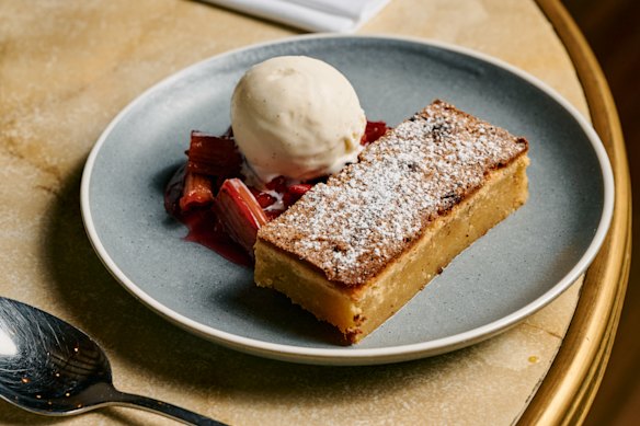 The frangipane tart at Bar Thyme.