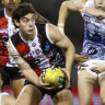 Bulldogs, Lions sniff around luckless Saint Nick Coffield; Roos visit AFL for talks on assistance