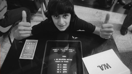 Winner of the first national Space Invaders Challenge, Frank Faraone, 13 of Perth. 