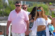 James Packer and Kylie Lim enjoying a bit of stress relief in St Topez.
