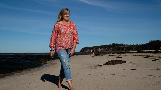 Margaret MacCulloch, who has moved from Sydney to Mollymook, is one of thousands of voters from Sydney who have moved to regional towns in NSW.