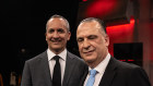 NRL bosses Andrew Abdo and Peter V’Landys.