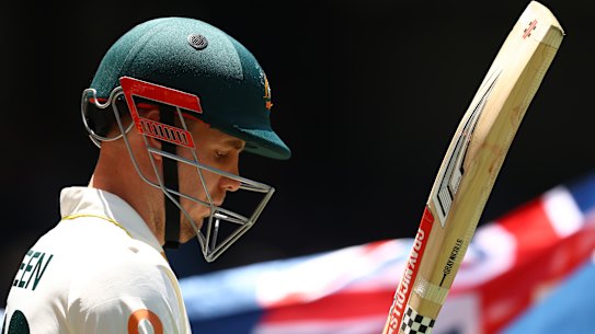 Cameron Green at the MCG on Saturday.