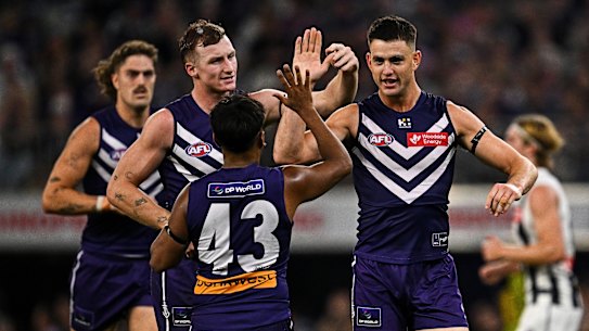 Patrick Voss adds heft to Freo’s already impressive forward line.