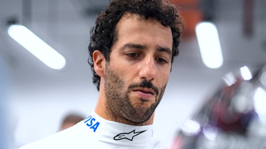 Daniel Ricciardo at Singapore’s Marina Bay Street Circuit on September 21.