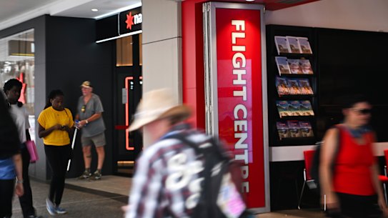 Flight Centre downgraded its profit guidance on Monday morning.