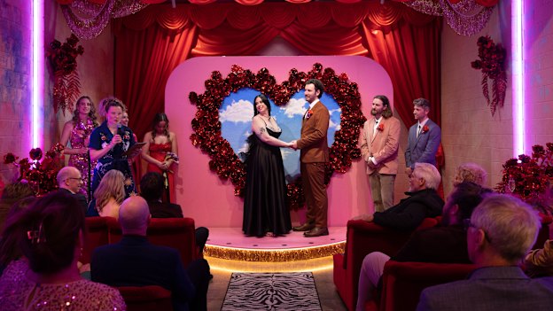 Ellen and Daniel Weissel chose a small, rock and roll wedding in Melbourne over the big barn weddings they’re used to.