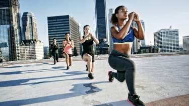 For best mental health results, lunge into your brisk walk or jog.
