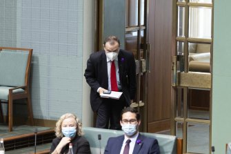 The first MP to feel the Speaker’s sin-bin power was Labor’s Graham Perrett.